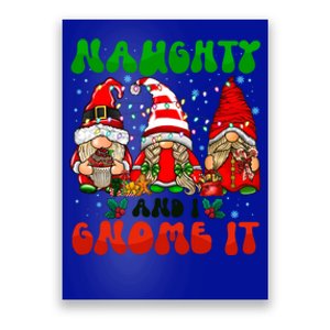 Funny Naughty And I Gnome It Christmas Gnomies Family Xmas Gift Poster