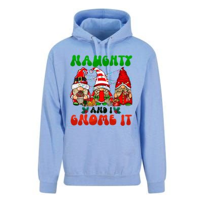 Funny Naughty And I Gnome It Christmas Gnomies Family Xmas Gift Unisex Surf Hoodie