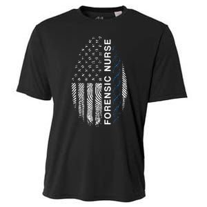 Forensic Nurse American Flag Forensic Nursing Cooling Performance Crew T-Shirt