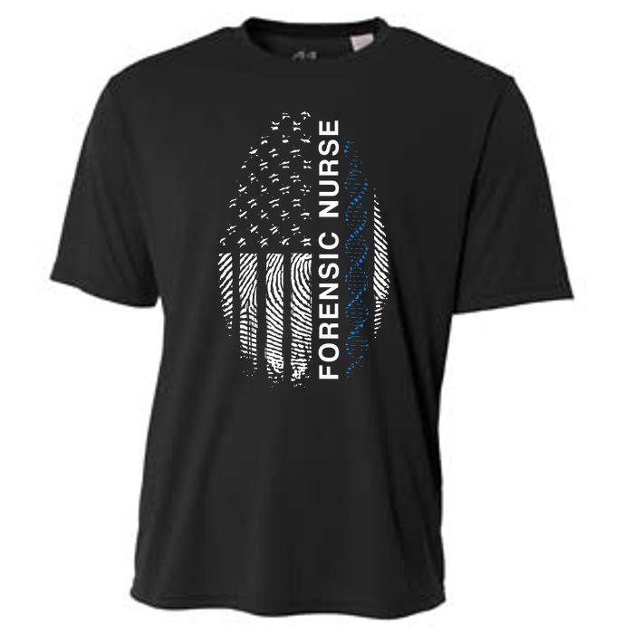 Forensic Nurse American Flag Forensic Nursing Cooling Performance Crew T-Shirt