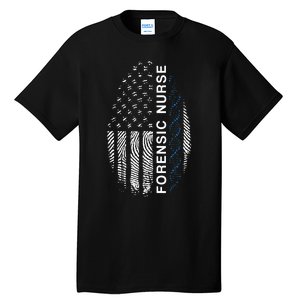 Forensic Nurse American Flag Forensic Nursing Tall T-Shirt