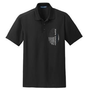 Forensic Nurse American Flag Forensic Nursing Dry Zone Grid Polo