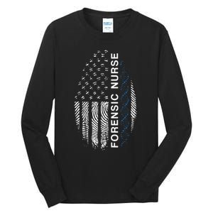 Forensic Nurse American Flag Forensic Nursing Tall Long Sleeve T-Shirt