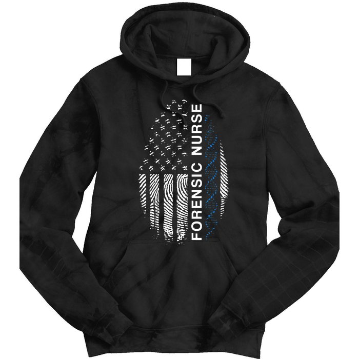 Forensic Nurse American Flag Forensic Nursing Tie Dye Hoodie