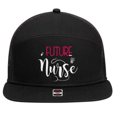 Future Nurse Anesthetist Crna Student School 7 Panel Mesh Trucker Snapback Hat