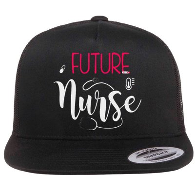 Future Nurse Anesthetist Crna Student School Flat Bill Trucker Hat