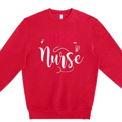 Future Nurse Anesthetist Crna Student School Premium Crewneck Sweatshirt