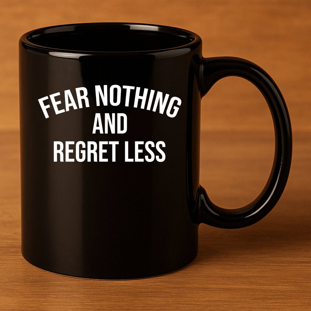 Fear Nothing And Regret Less 11oz C Handle Ceramic Mug