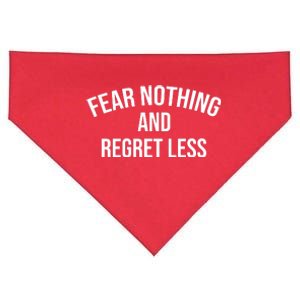 Fear Nothing And Regret Less USA-Made Doggie Bandana