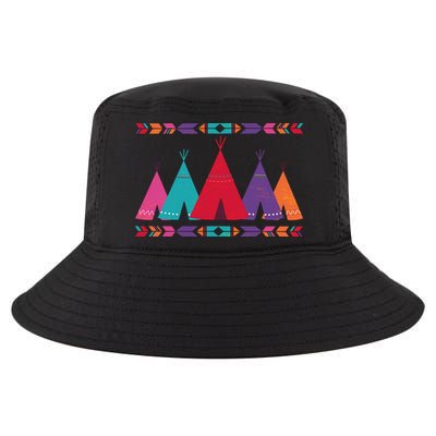 Funny Native American Pee Pattern 1 Cool Comfort Performance Bucket Hat