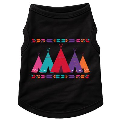 Funny Native American Pee Pattern 1 Doggie Tank