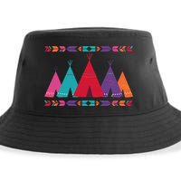Funny Native American Pee Pattern 1 Sustainable Bucket Hat