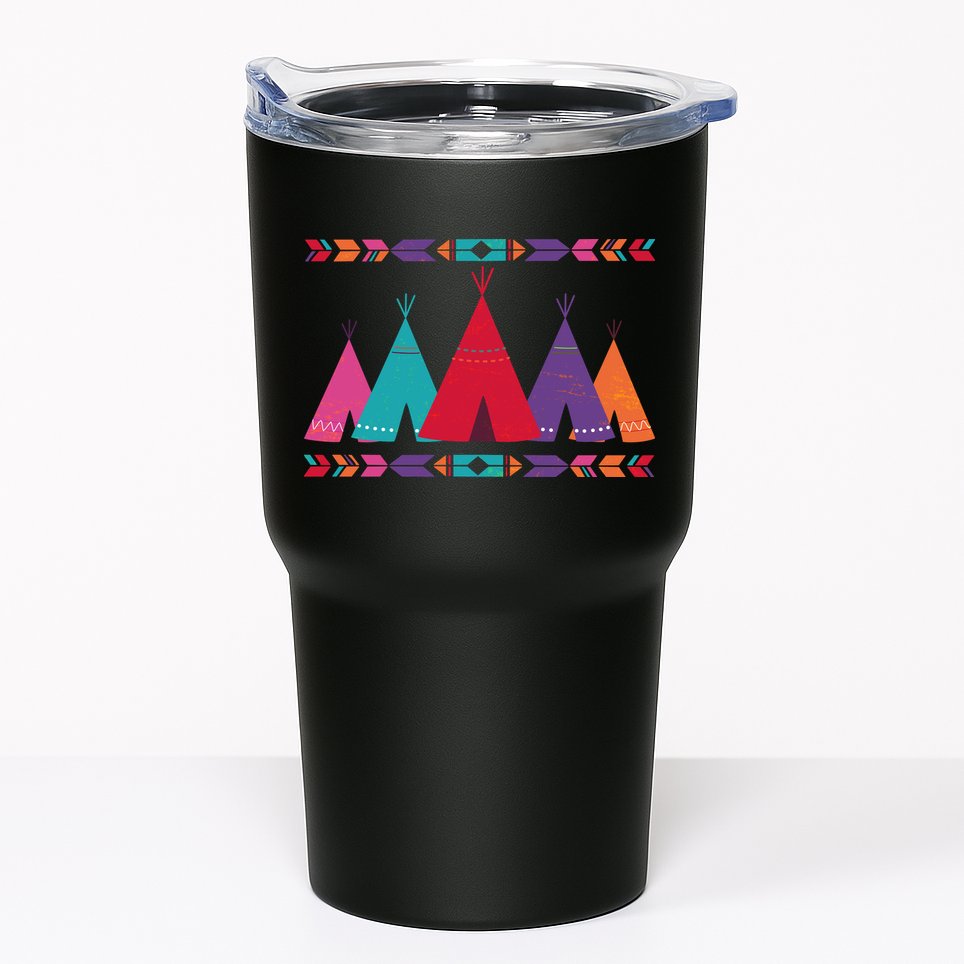 Funny Native American Pee Pattern 1 Tumbler