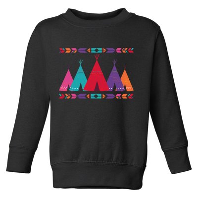 Funny Native American Pee Pattern 1 Toddler Sweatshirt