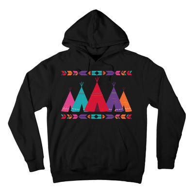 Funny Native American Pee Pattern 1 Tall Hoodie