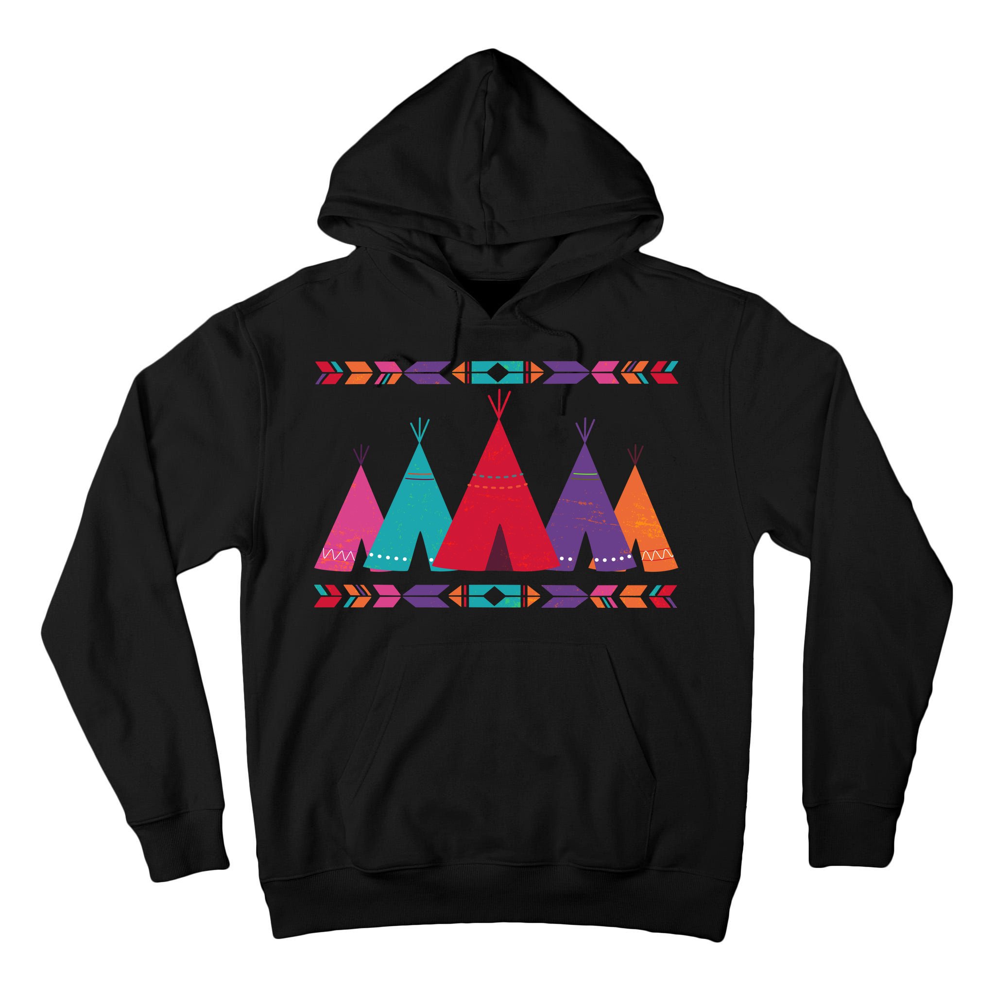 Funny Native American Pee Pattern 1 Tall Hoodie
