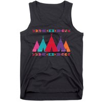 Funny Native American Pee Pattern 1 Tank Top