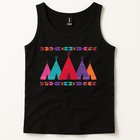 Funny Native American Pee Pattern 1 Tank Top