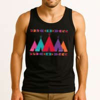 Funny Native American Pee Pattern 1 Tank Top
