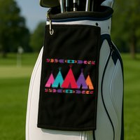 Funny Native American Pee Pattern 1 Golf Towel