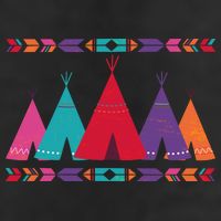 Funny Native American Pee Pattern 1 Golf Towel