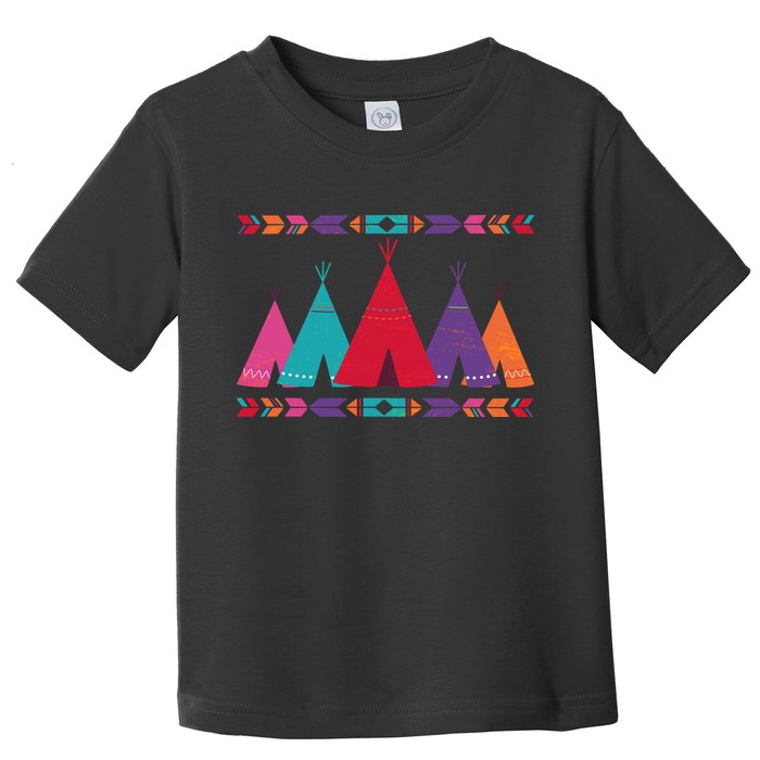 Funny Native American Pee Pattern 1 Toddler T-Shirt