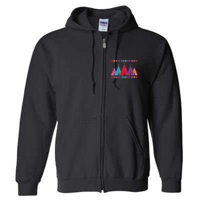 Funny Native American Pee Pattern 1 Full Zip Hoodie