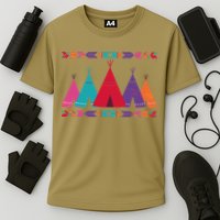 Funny Native American Pee Pattern 1 Performance Shirt