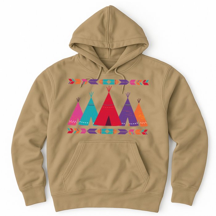 Funny Native American Pee Pattern 1 Hoodie