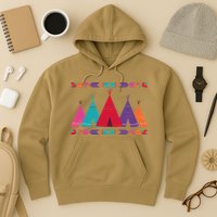 Funny Native American Pee Pattern 1 Hoodie