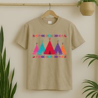 Funny Native American Pee Pattern 1 T-Shirt