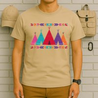 Funny Native American Pee Pattern 1 T-Shirt