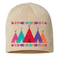 Funny Native American Pee Pattern 1 Sustainable Beanie