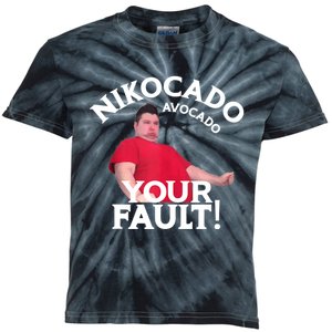 Funny Nikocado Avocado Your Fault Meme Fatty Fast Food Joke Kids Tie-Dye T-Shirt