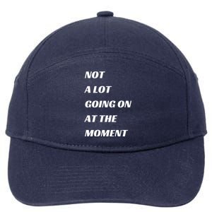 Funny Not A Lot Going On At The Moment 7-Panel Snapback Hat