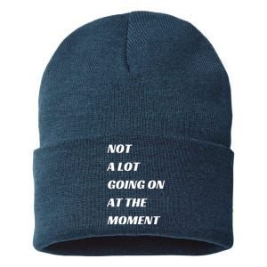 Funny Not A Lot Going On At The Moment Sustainable Knit Beanie