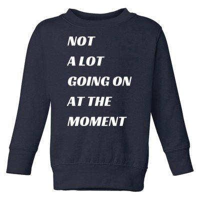 Funny Not A Lot Going On At The Moment Toddler Sweatshirt