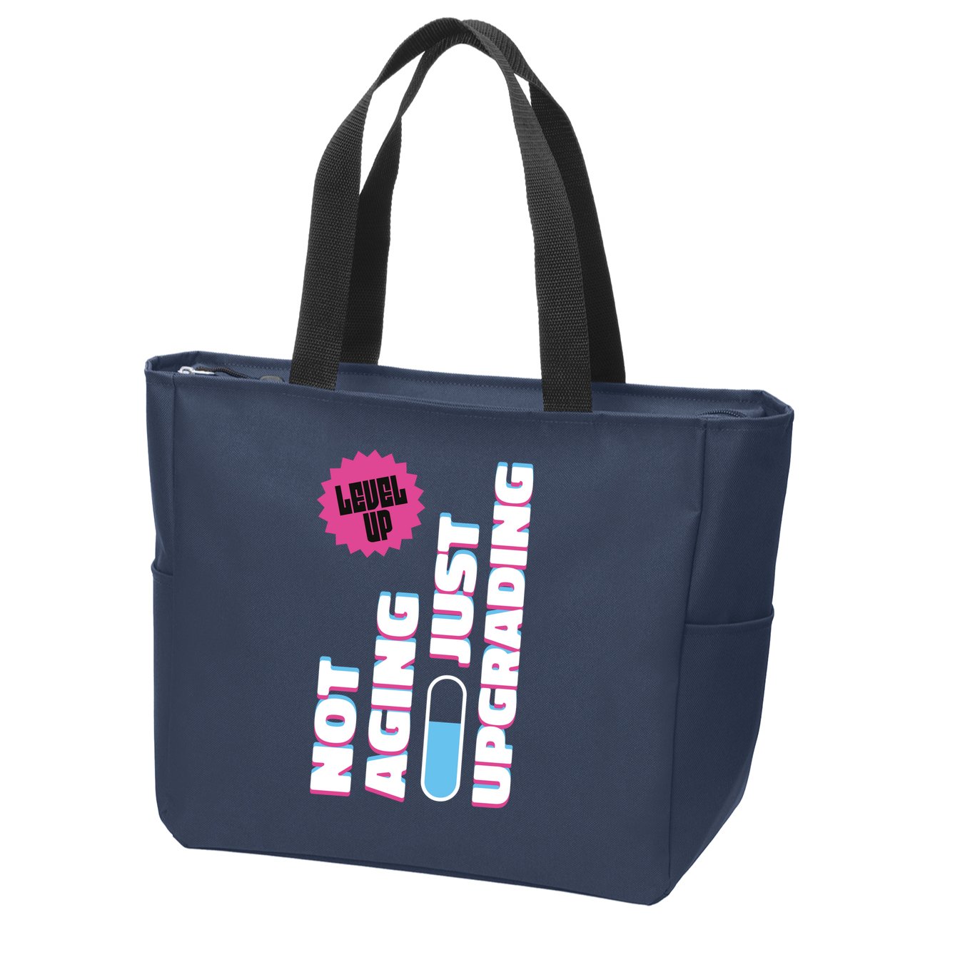 Funny Not Aging Birthday Quote Zip Tote Bag