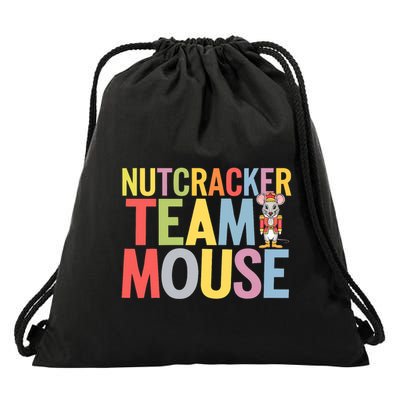 Funny Nutcracker Ballet Team Mouse Soldier Christmas Dance Drawstring Bag