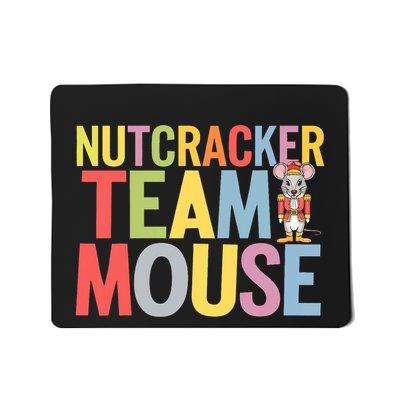 Funny Nutcracker Ballet Team Mouse Soldier Christmas Dance Mousepad