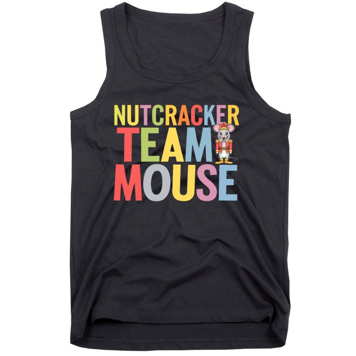 Funny Nutcracker Ballet Team Mouse Soldier Christmas Dance Tank Top