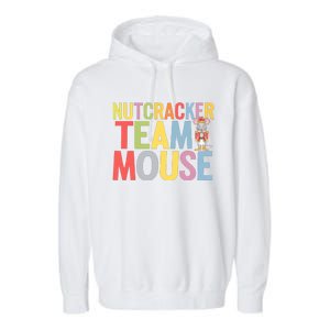 Funny Nutcracker Ballet Team Mouse Soldier Christmas Dance Garment-Dyed Fleece Hoodie