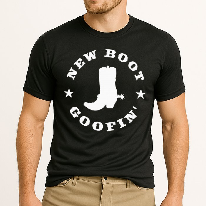 Funny New Boot Goofin Cowboy Boot Meme Quote Performance Shirt
