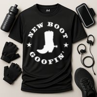 Funny New Boot Goofin Cowboy Boot Meme Quote Performance Shirt