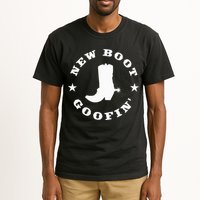 Funny New Boot Goofin Cowboy Boot Meme Quote Tall T-Shirt