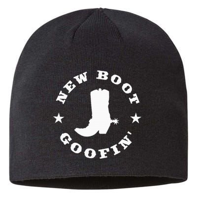 Funny New Boot Goofin Cowboy Boot Meme Quote Sustainable Beanie