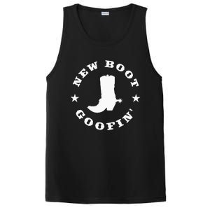 Funny New Boot Goofin Cowboy Boot Meme Quote PosiCharge Competitor Tank