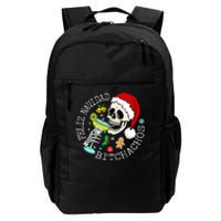 Feliz Navidad Bitchachos Funny Skull Spanish Merry Christmas Daily Commute Backpack