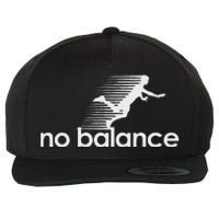 Funny No Balance New Balance Funny Wool Snapback Cap