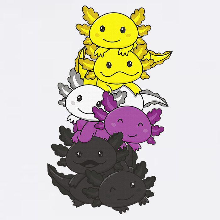 Flag Non Binary Pride Lgbtq Axolotl Baby Bodysuit
